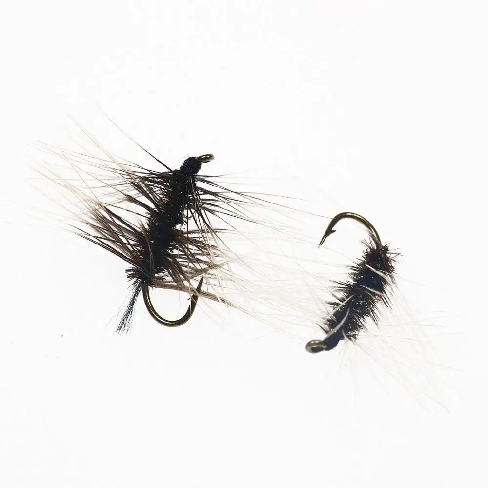 Wifreo-moscas secas para pesca, 10 piezas, mosquito, mosca seca, trucha, Pan, pez, besugo azul, 10 # - imagen 4