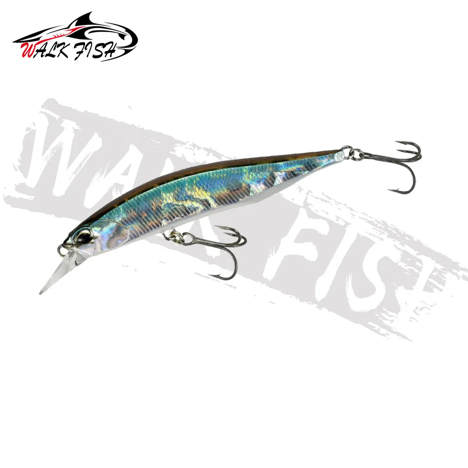WALK FISH-señuelo de pesca flotante, cebo duro de plástico Artificial, aparejos de pesca, 85mm/8g, ojos 3D, Crankbait, Wobblers, 1 unidad - imagen 2