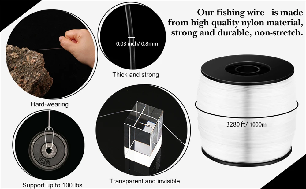 Experimentar la fuerza y la durabilidad de nuestro alambre de pesca de alta calidad