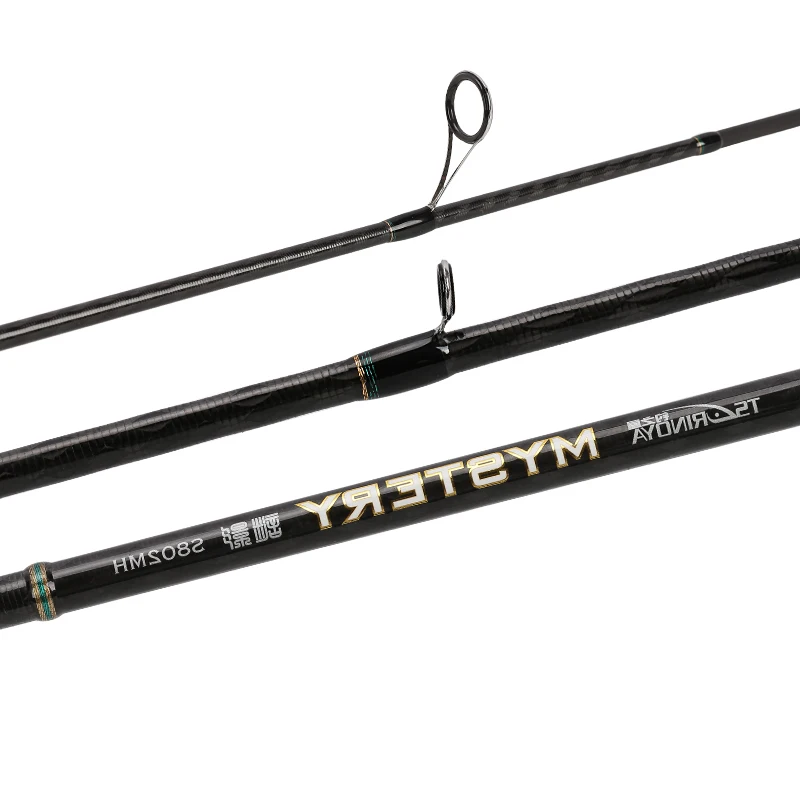 Caña de pescar TSURINOYA MYSTERY II 2,26 m/2,4 m/2,7 m/2,92 m M/MH Power FUJI anillos guía caña giratoria lubina cabeza de serpiente 2 secciones - imagen 4