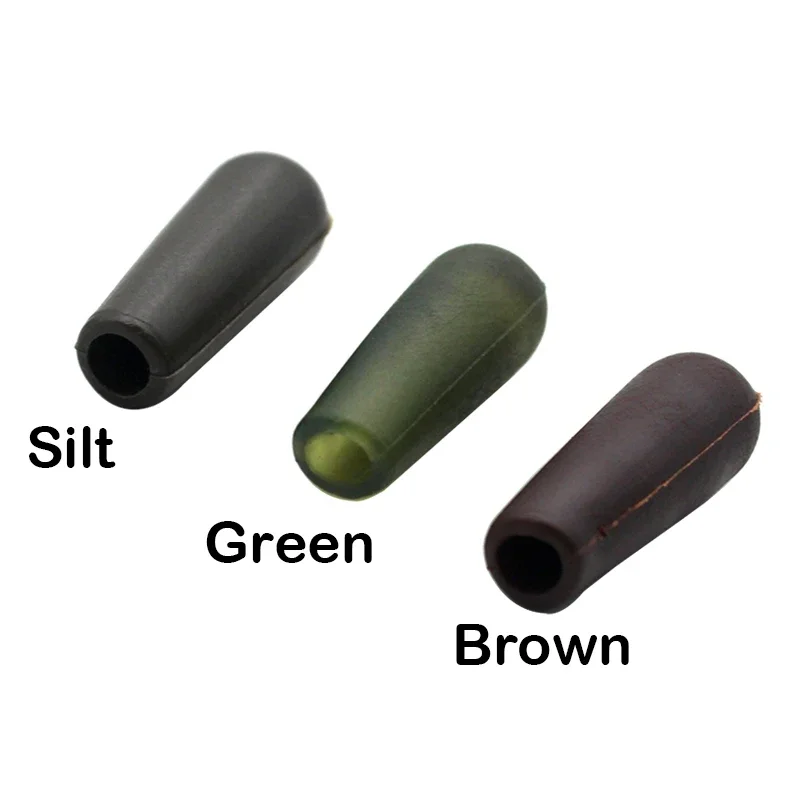 Equipo de pesca de carpa 20 piezas, manga amortiguadora de goma Heli de 20mm, tres colores a elegir para el cabello, accesorios de aparejo Chod - imagen 5