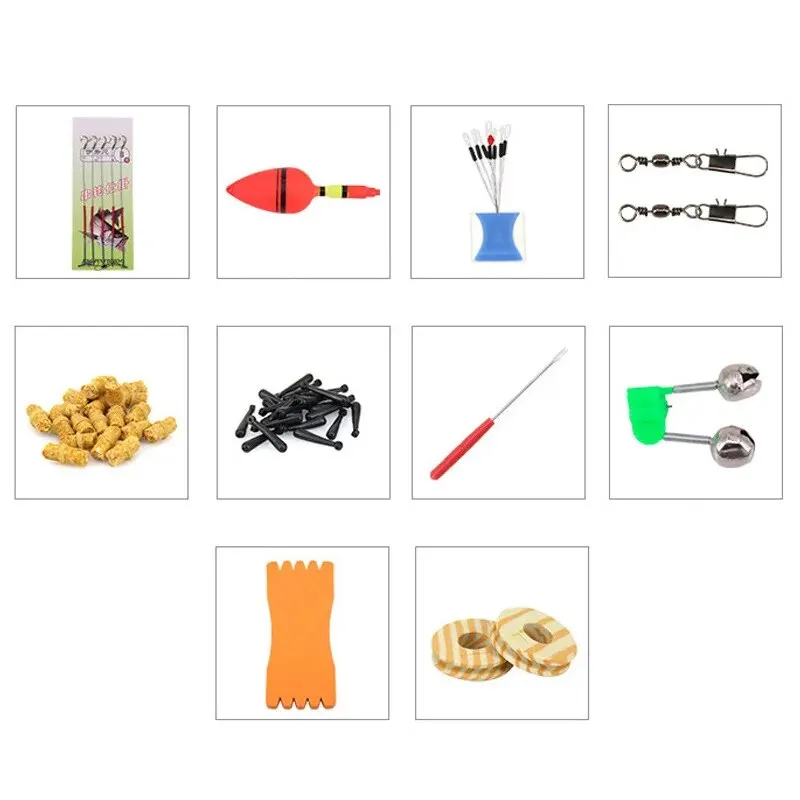 Juego de caña de pescar para principiantes, paquete de accesorios portátil, ultraligero y escalable - imagen 3