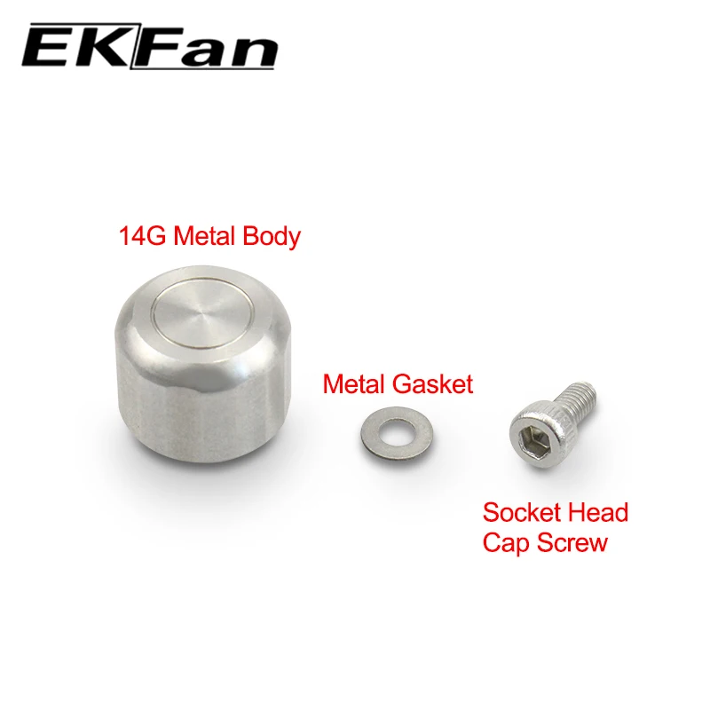 EKFan-tornillo de tuerca de manivela con placa para carrete de pesca, tapa de rosca para carrete - imagen 3