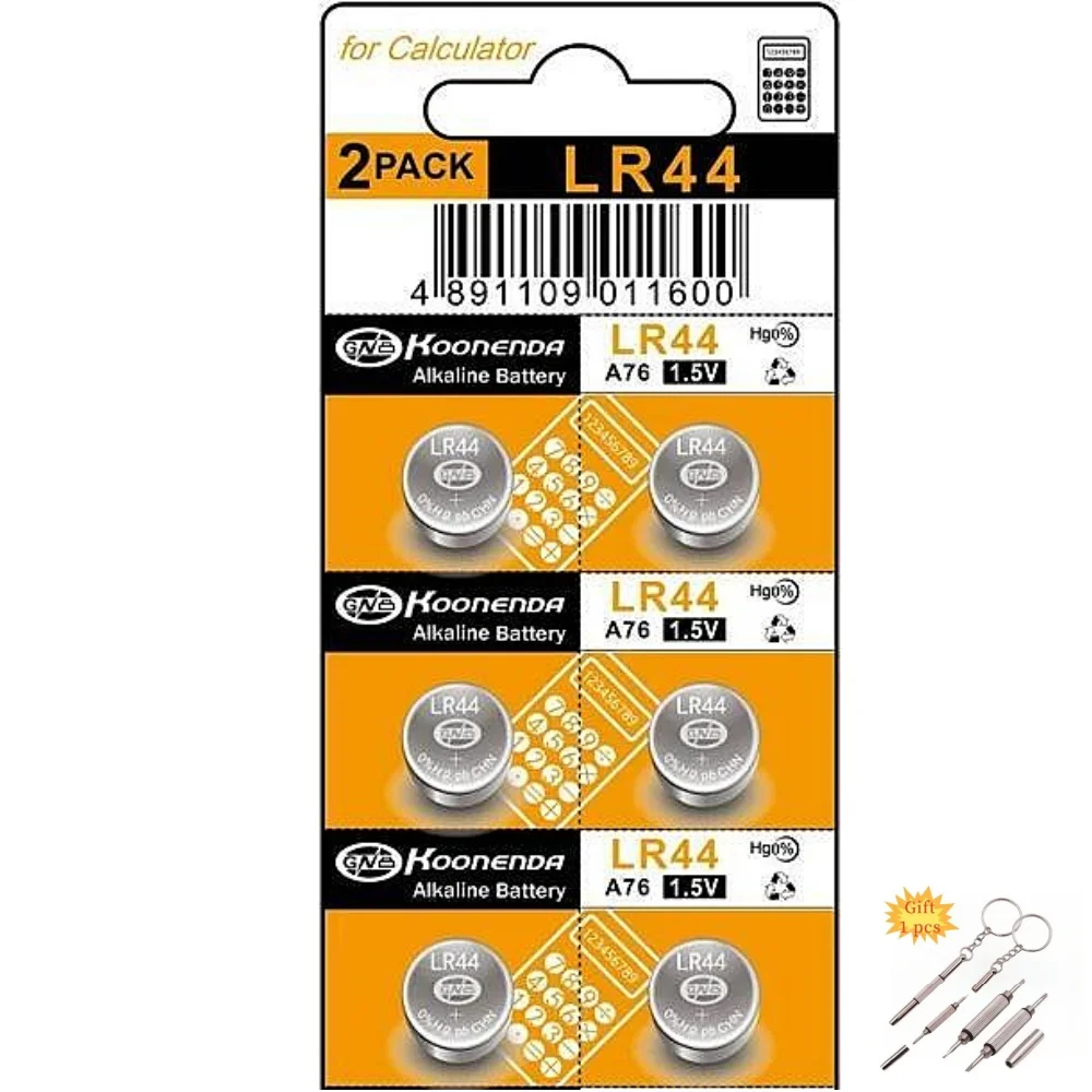 Pila botón LR44 alcalina 1,5 V de alta capacidad para calculadora - imagen 3