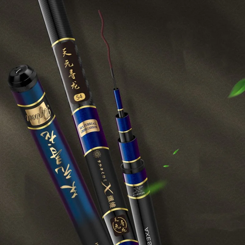 Caña de pescar ultraligera para carpa, caña de mano superdura de 3,6-12m, 5H, 6H, 8H, caña de pescar de alto carbono para exteriores - imagen 5