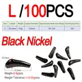 L 100pcs Black N