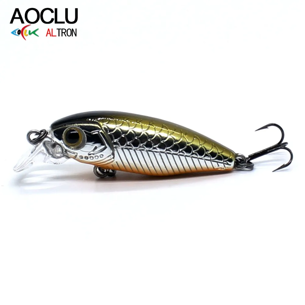 AOCLU-Mini señuelo de pesca Wobbler Jerkbait, 37mm, 2,3g, para buceo, 0,5 m - imagen 3