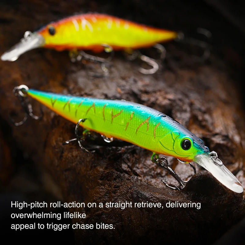 TSURINOYA 98SP señuelo de pesca de pececillo suspendido AURORA 98mm 10g Max 2,2 m de fundición larga Lucio Jerkbait cebo duro - imagen 5