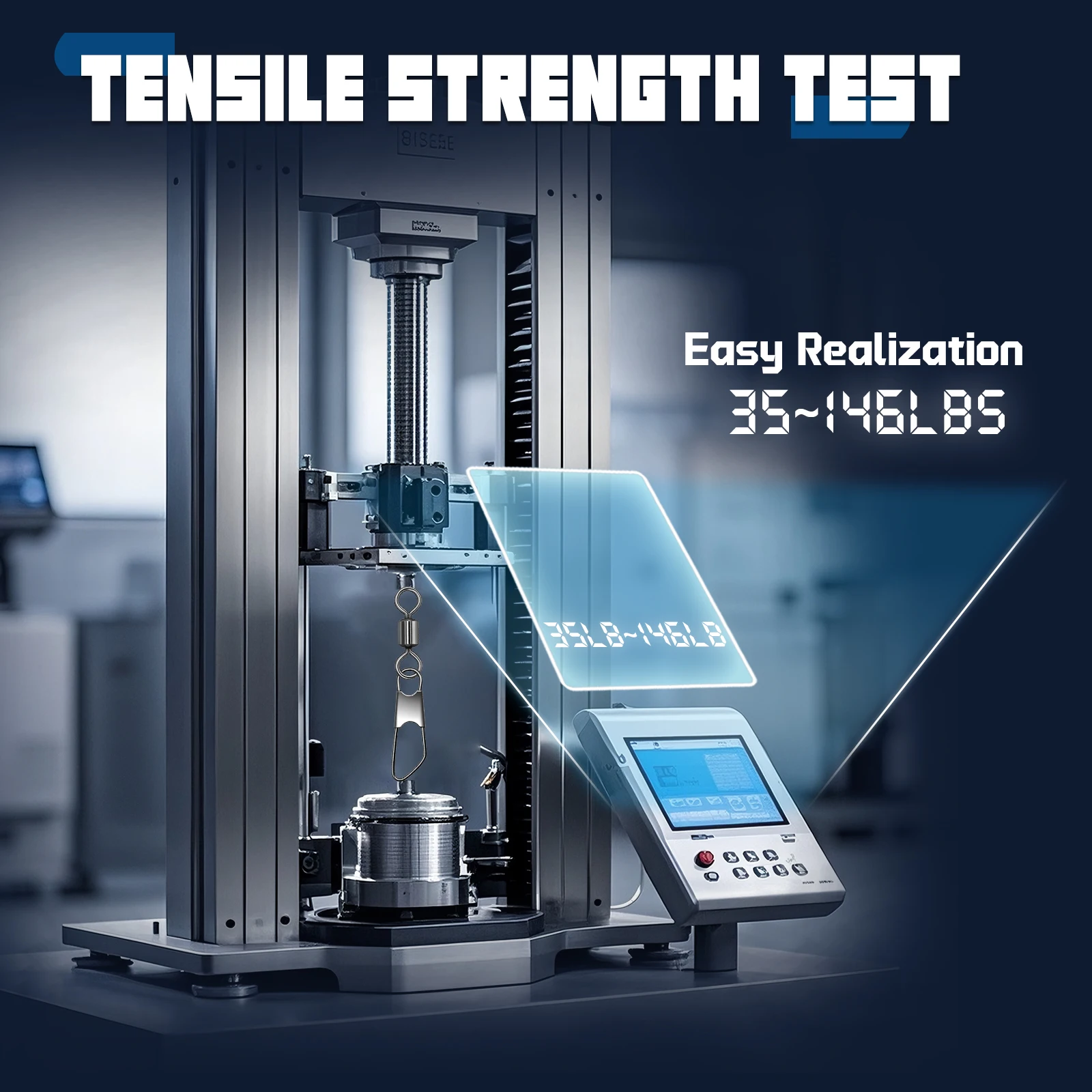 9KM 50 Uds pesca giratoria con cierre de seguridad cambio rápido Snap conector de señuelo de pesca de agua salada agua dulce de alta resistencia - imagen 3