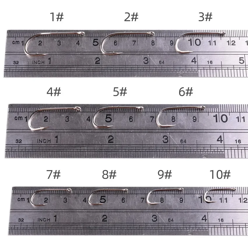 Anzuelos de pesca Aorace, señuelos de pesca con púas de mar, pico de vástago, soporte para cebo vivo, plantilla de pesca de carpa, accesorios para anzuelos de gusanos, 50 Uds. - imagen 5
