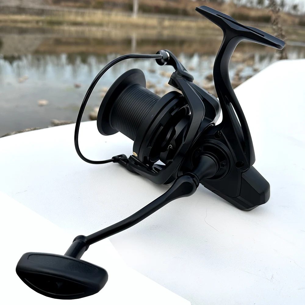 Carrete de Pesca giratorio para Surf 8000-14000 9000 10000 12000 arrastre máximo 20KG carrete de mar grande Pesca de peces de agua dulce y salada deportes al aire libre - imagen 5