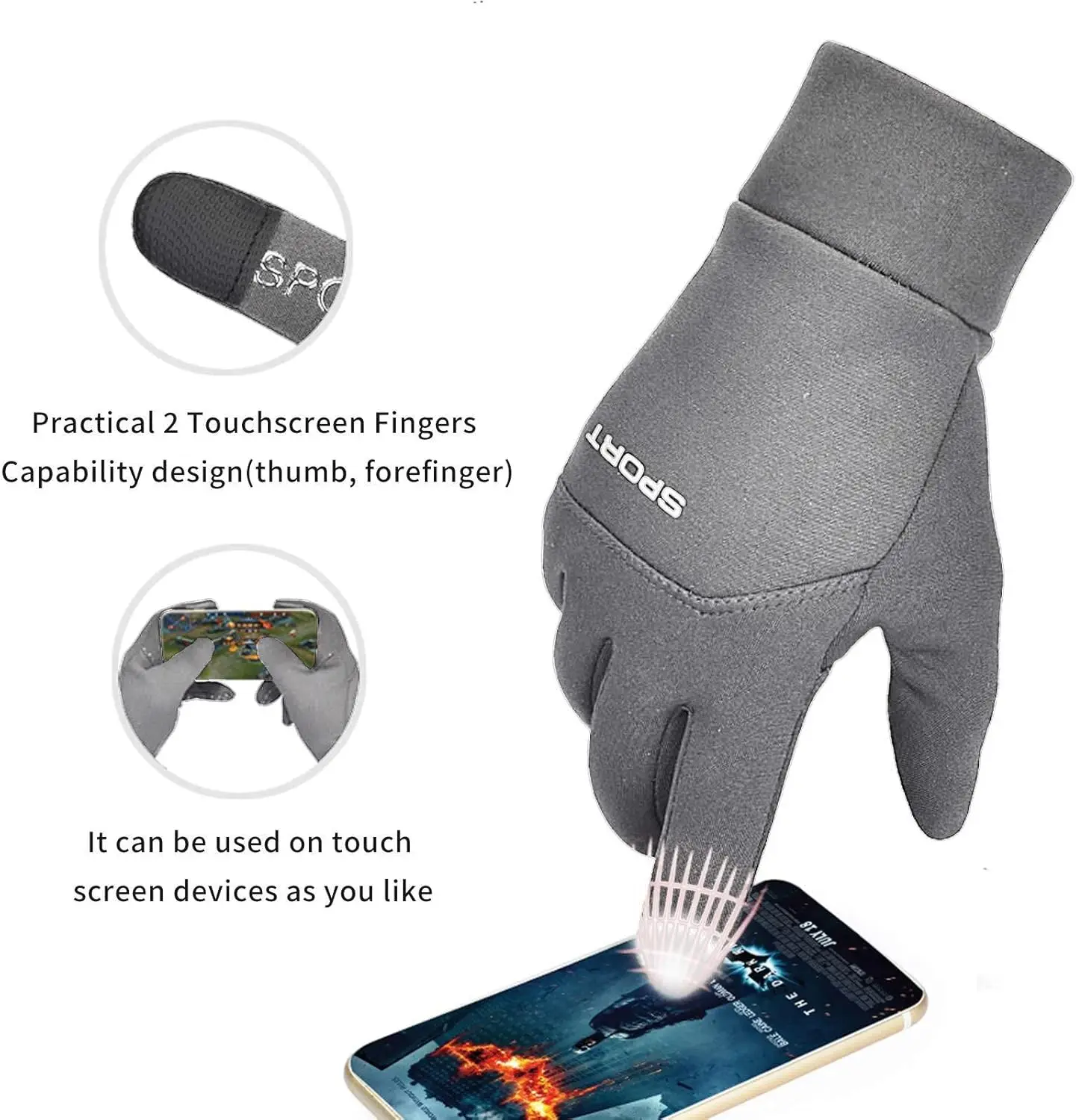 Guantes de motociclista de invierno para hombres y mujeres, guantes impermeables cálidos a prueba de viento para motocicleta con pantalla táctil, ciclismo, Snowboard, conducción, deportes de esquí - imagen 4