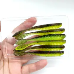 DUODUOYU Señuelo Silicona Wobblers Swimbait Lubina Perca