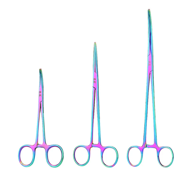 Alicates de pesca inoxidables con pinzas hemostáticas y extractor de anzuelos