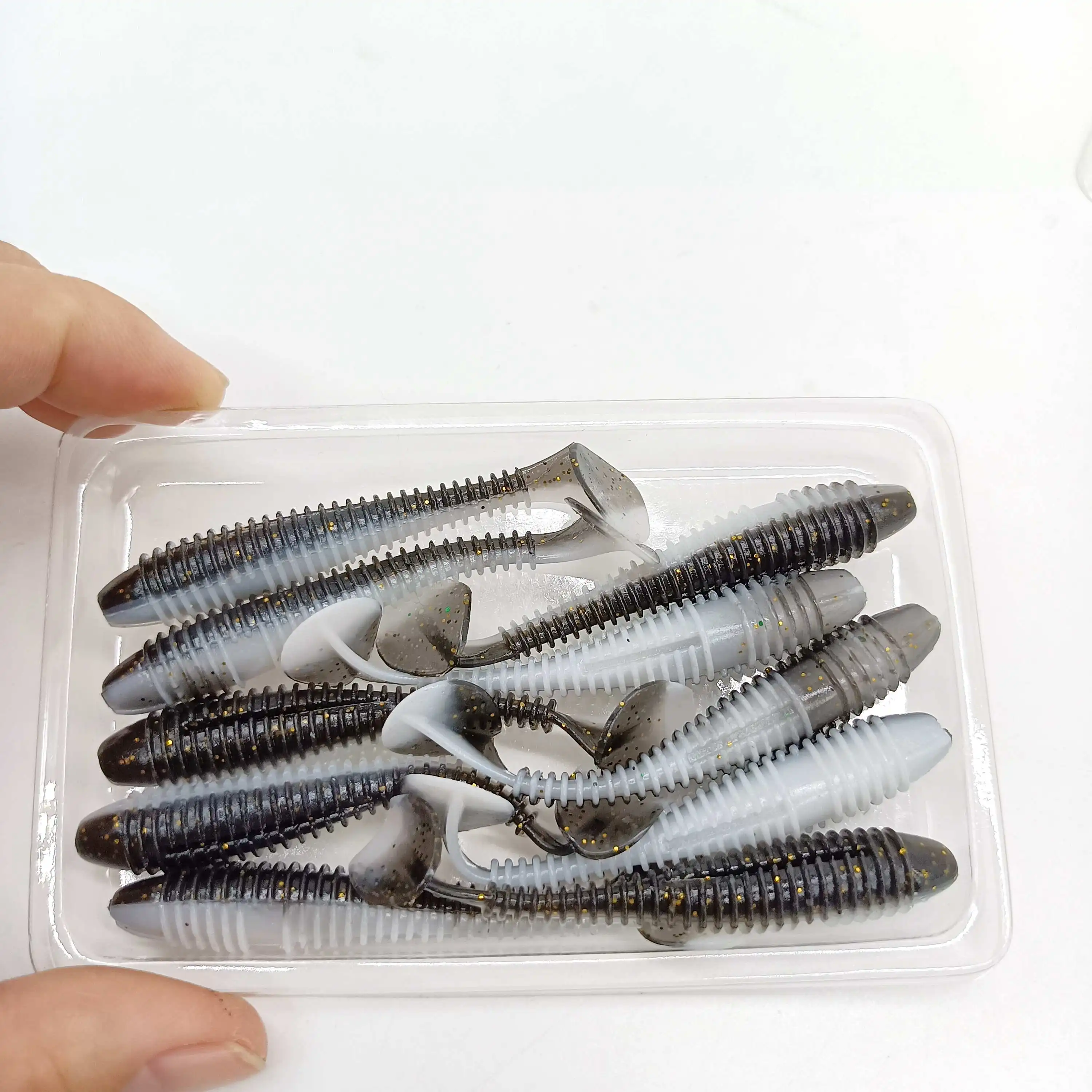 Vinilos hundimiento PVC DUODUOYU – Cola en T para lubina y carpa - imagen 2