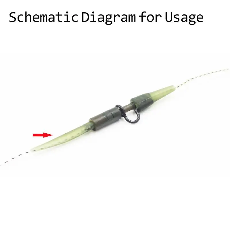 Accesorios de Pesca de carpa, 1000 Uds., 28mm, gancho de tubo antienredos, conector giratorio para sedal de Pesca, productos de protección, aparejos de Pesca - imagen 5