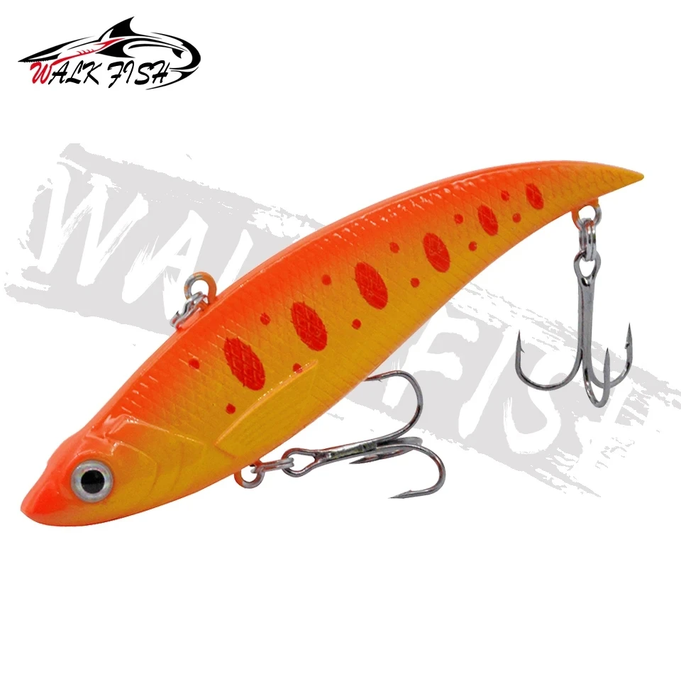 WALK FISH 1 Uds VIB hundimiento vibración 89mm 18g señuelo de pesca duro Wobbler plástico lubina Pike cebo Artificial aparejos de hielo de invierno - imagen 5