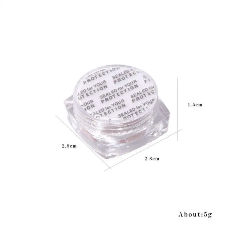 Polvo reflectante para uñas, pigmento cromado brillante, decoración para manicura, verde y rojo - imagen 5