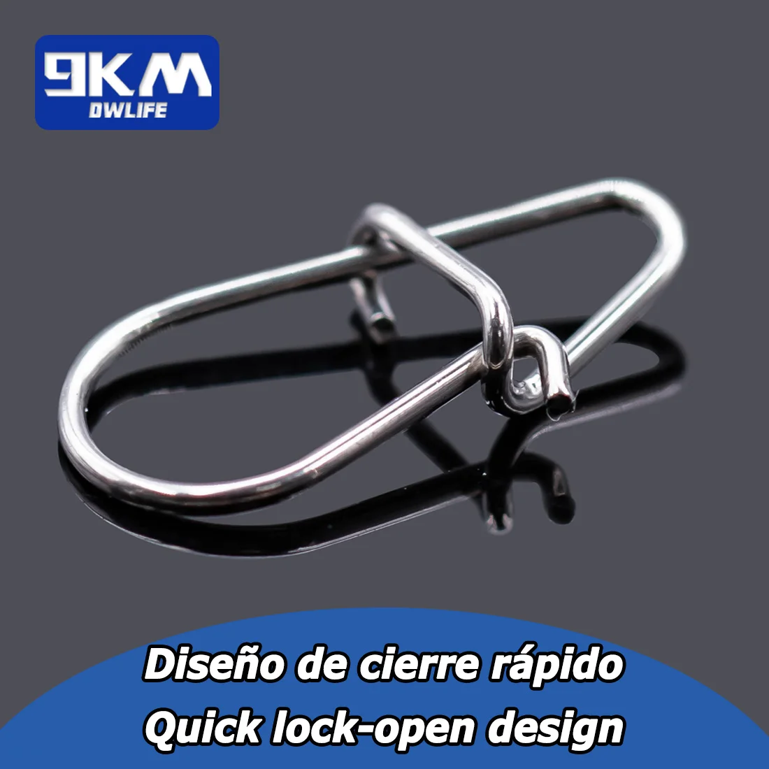 Pesca Snaps 50 ~ 200Pcs Clips de pesca rápida Crankbait Snaps Señuelos de pesca Conectores Pesca de agua salada Duo Lock señuelo inoxidable - imagen 5