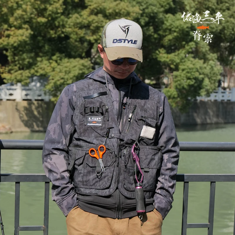 HAIKOUICHTHYS & LSP 2025 nuevo chaleco de pesca deportes al aire libre chaleco multifuncional de gran capacidad aparejos de pesca - imagen 5