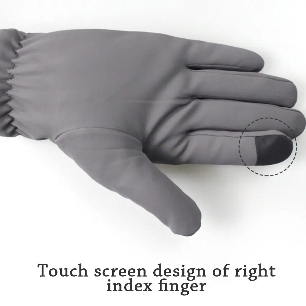 Guantes de mujer con pantalla táctil cálidos y agradables para la piel, impermeables, a prueba de viento, para invierno - imagen 2