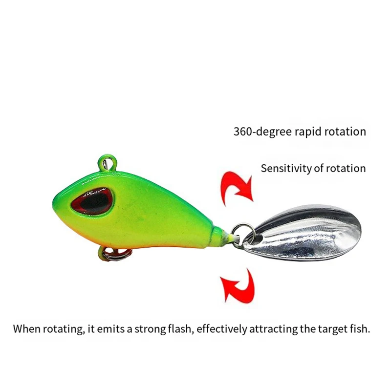Wobbler Metal Vib – Señuelo crankbait con cola vibrante - imagen 5