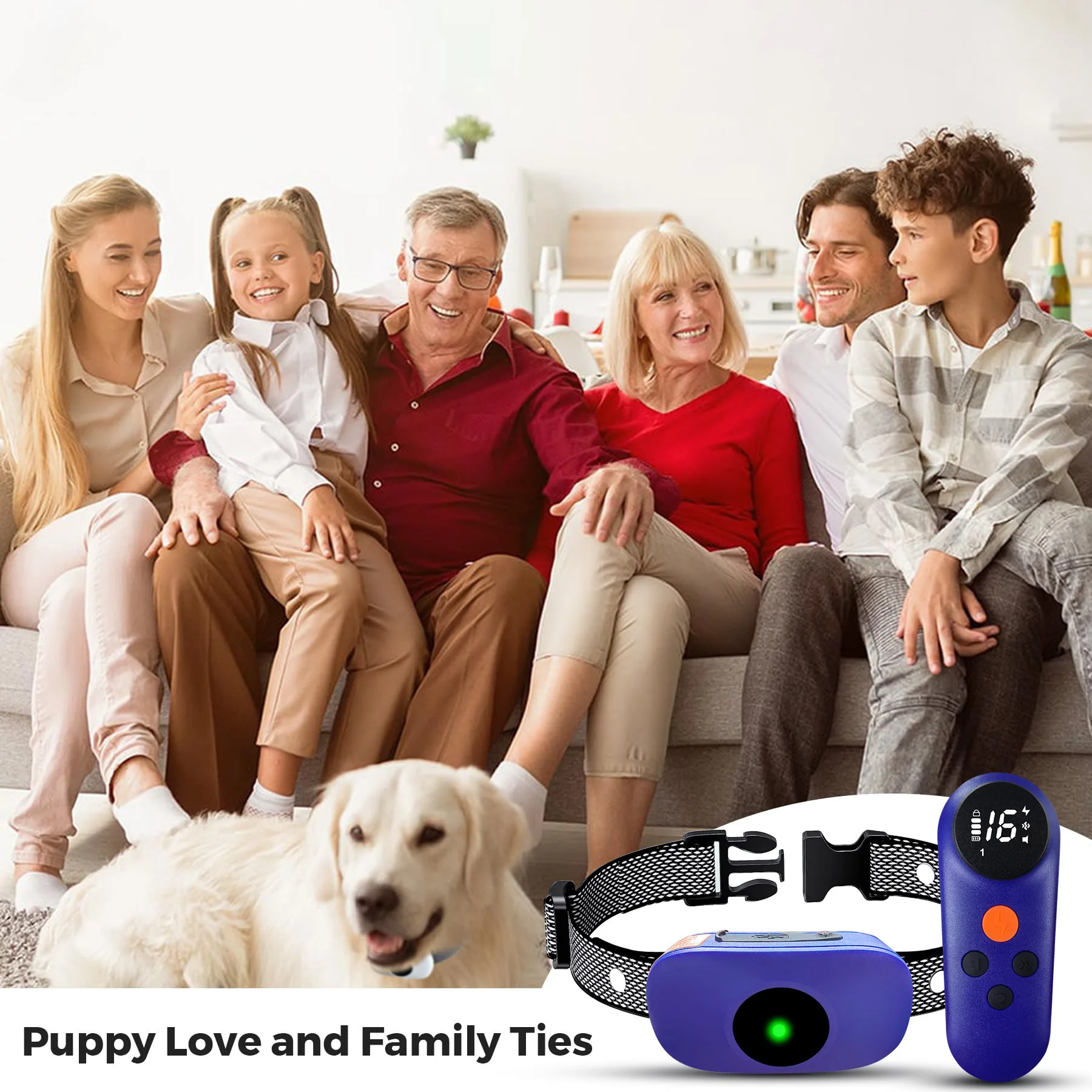 Collar inteligente para adiestramiento de perros, dispositivo eléctrico con Control remoto, resistente al agua IP67, 3 modos de entrenamiento, 1640 pies - imagen 4