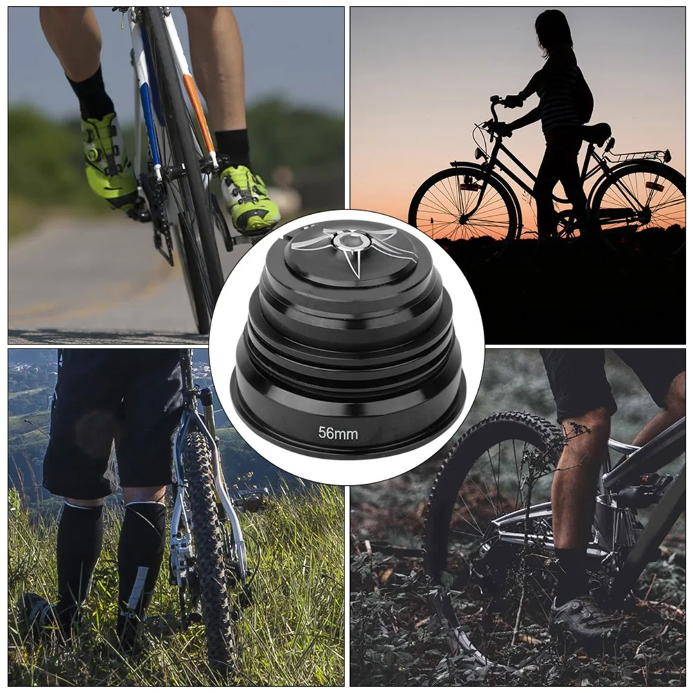 Auriculares con vástago de horquilla delantera de aleación de aluminio, 44mm-56mm, fácil instalación, repuesto de auriculares para bicicleta, accesorio para bicicleta - imagen 3