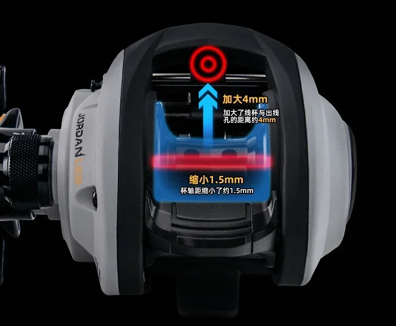 100% Original USA  America Garcia JORDAN LEE 10+1BB 6.4:1 7.1:1 6.8KG Max Drag Casting Reel Signature Series JLEE Fishing Reel - imagen 5