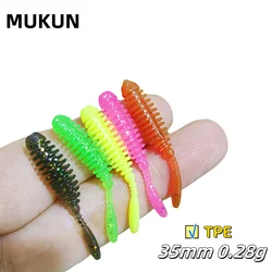 Señuelos Jig Wobblers - Gusano suave TPE 35 mm Lubina y Carpa