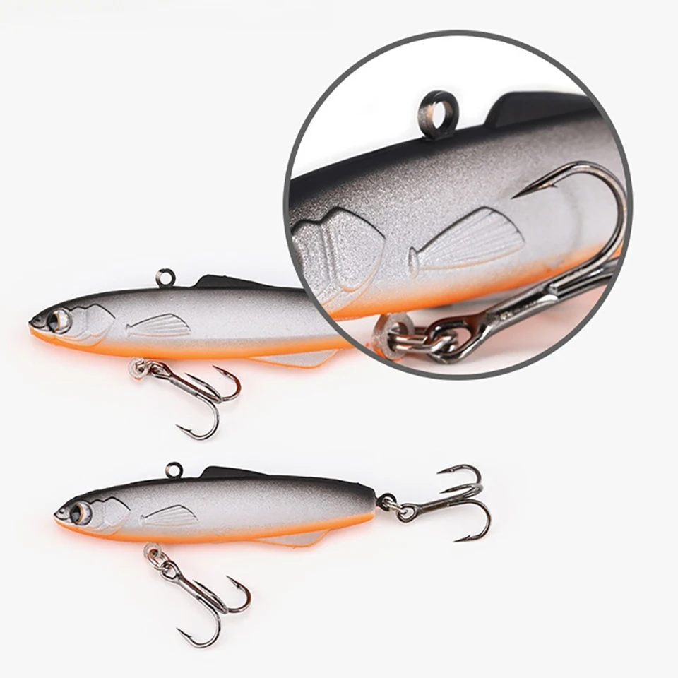 WALK FISH-cebo Luya de 18/28g, capa de natación completa, cebo duro biónico Vib de silicona usado de largo alcance, resistente a bajas temperaturas, 1 Uds. - imagen 5