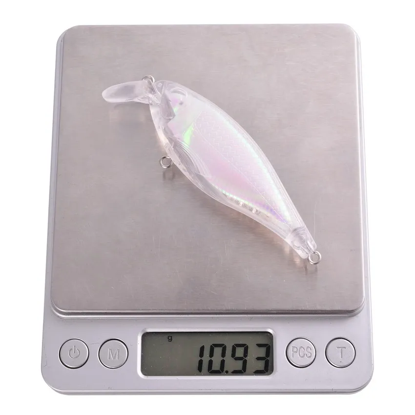 Cebo duro en blanco para pececillos, anzuelo flotante sin pintar, calidad profesional, 87mm, 20 piezas - imagen 5