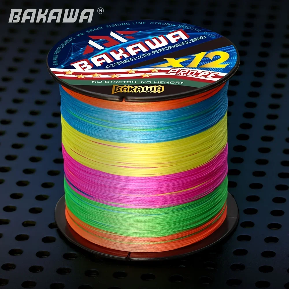 BAKAWA X12 hebra 500M hilo de pescar trenzado Japón PE multifilamento productos de pesca para accesorios de pesca equipo de pesca de carpa - imagen 4