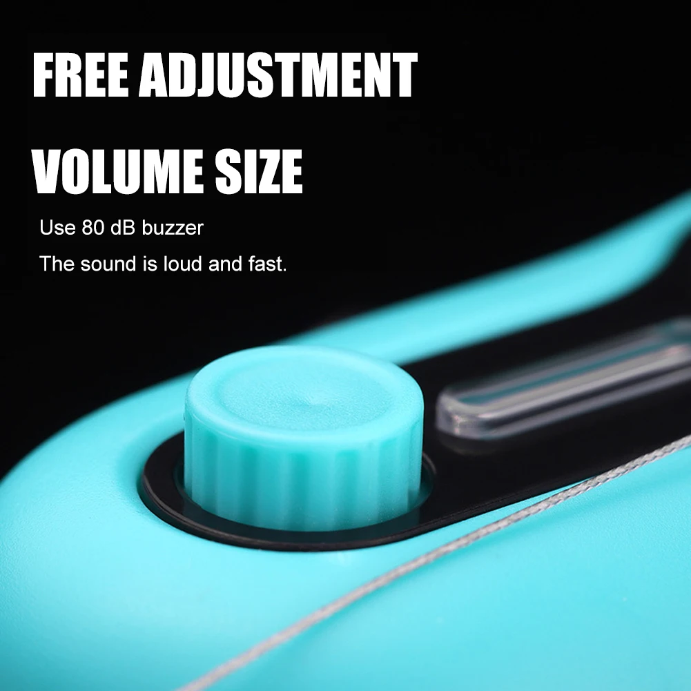 Alarma de picadura de pescado de pesca electrónica, barra de pesca con zumbador, indicador de luz LED fuerte, equipo de línea, campana de sonido, aparejos de punta de poste nocturno - imagen 5