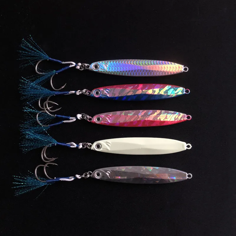 Señuelo de pesca de gran tamaño, cebo Artificial de 35-80g, de sacudida lenta, colorido, para barco marino - imagen 5