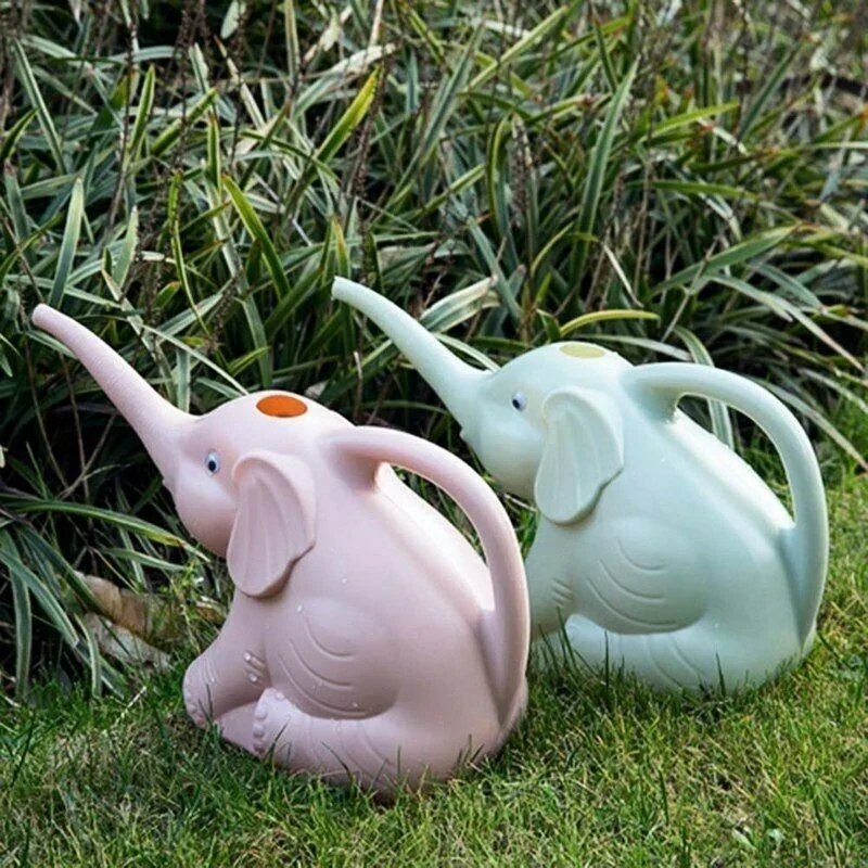 Regadera de plástico con forma de elefante para riego de plantas exterior - imagen 4