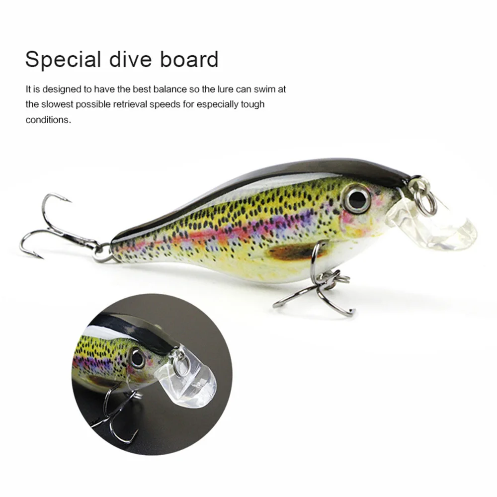 Minnow Wobblers señuelo de pesca 10cm 13,5g cebo duro Crankbait Peche Bass cebos artificiales Lucio carpa sábalo señuelos sombra Swimbait - imagen 4