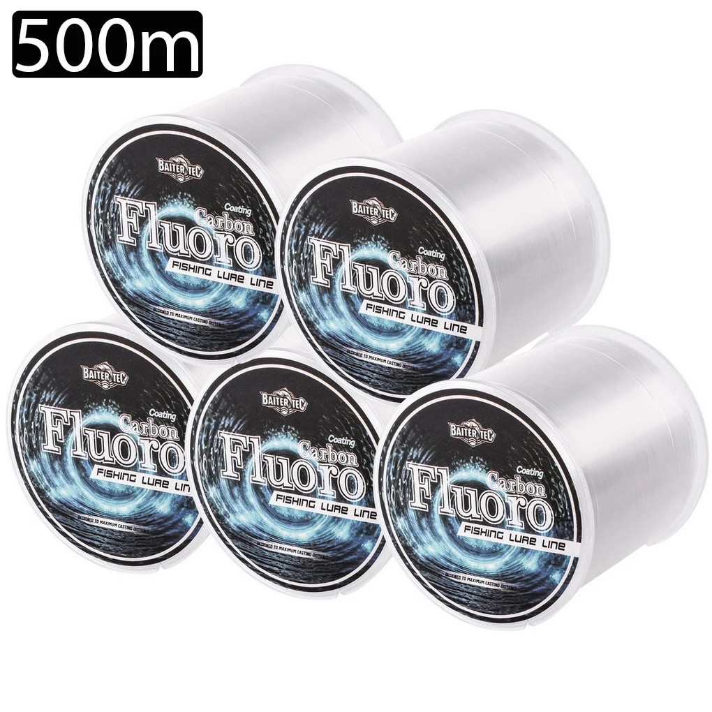 Línea líder de fluorocarbono 500M para carpa