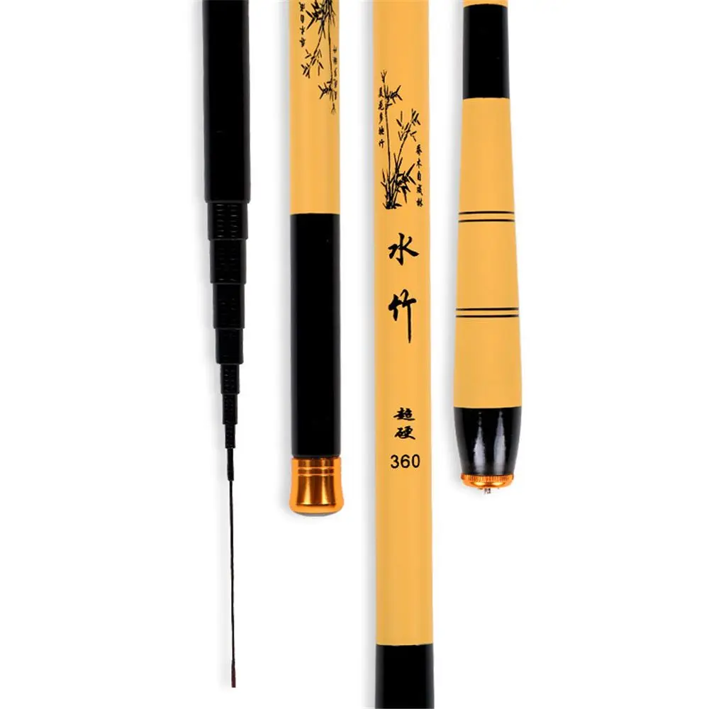 Mini caña de pescar telescópica portátil ultraligera de fibra de carbono, alimentador de carpa, aparejos de pesca, caña de mano - imagen 5