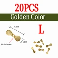 20pcs L golden