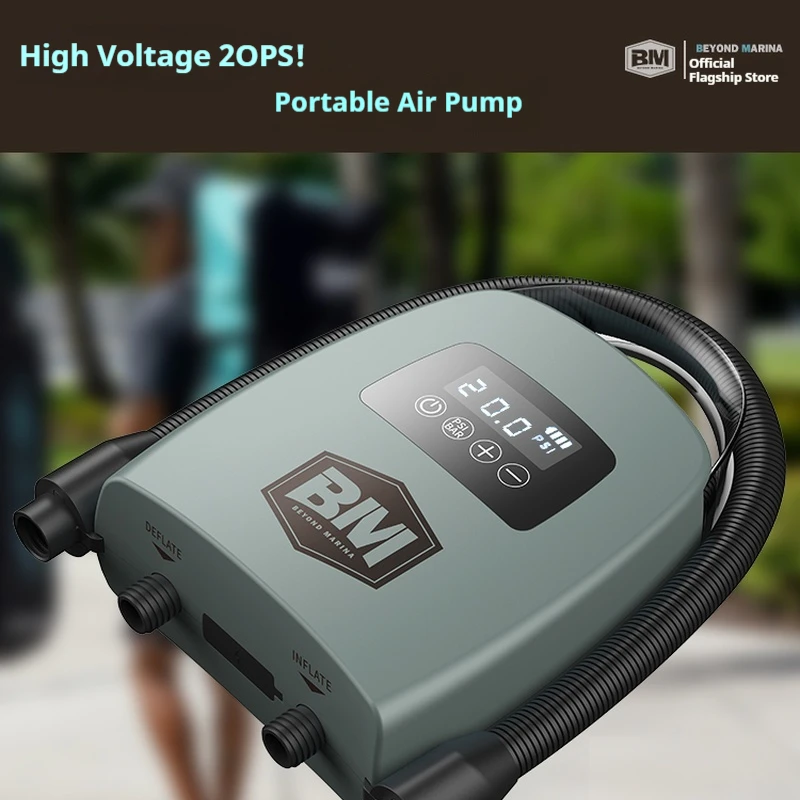 Bomba de aire eléctrica portátil BM para kayak de pesca - imagen 4