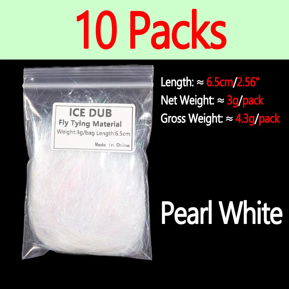 10 Packs Pearl White
