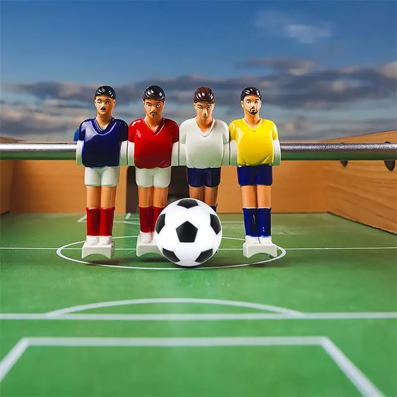 4 unids/set de mesa de fútbol estándar de resina blanca, piezas de juegos, Mini pelota, juego de mesa Fussball, herramienta de entretenimiento para bebés - imagen 3