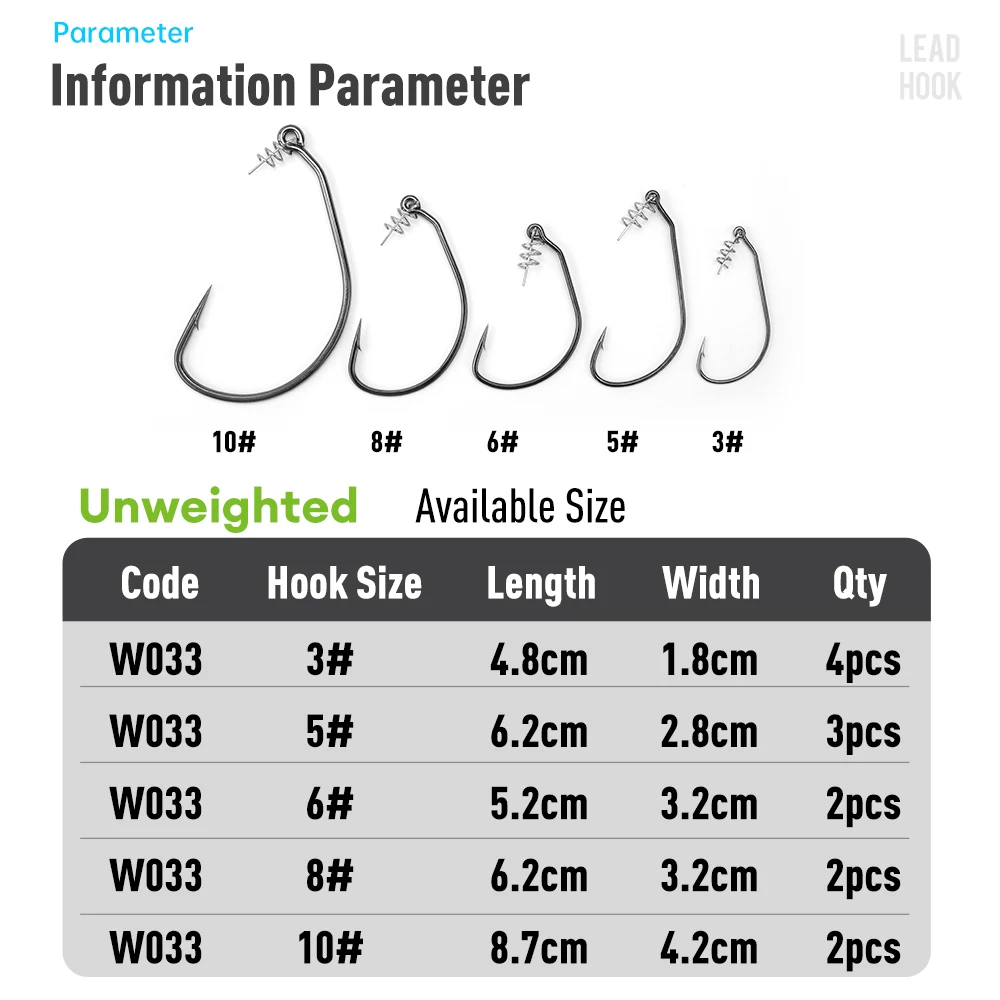 Anzuelos de pesca Kingdom Spring 3 # 5 # 6 # 8 # 10 # Anzuelos de pesca con cerradura de resorte de cebo blando de acero al carbono - imagen 2