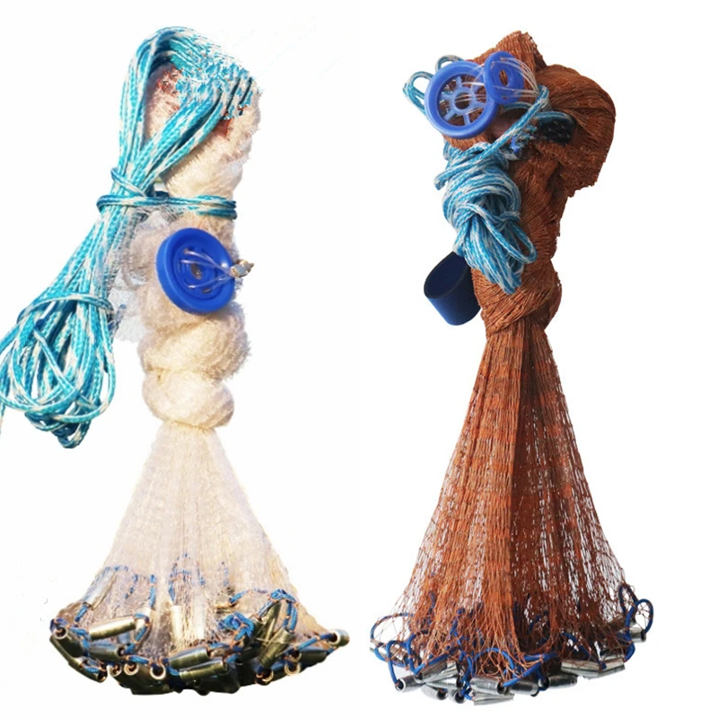 Finefish-red de pesca para caza de agua al aire libre, Red de lanzamiento de EE. UU., malla pequeña, fácil de lanzar - imagen 2