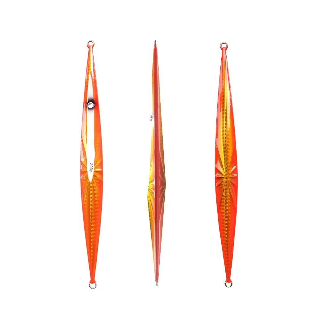 Señuelos de Pesca de Metal, 1 piezas, de sedimentación rápida, VIB, luminoso, placa de hierro de calamar, 150g-350g, largo, 204mm-260mm - imagen 3