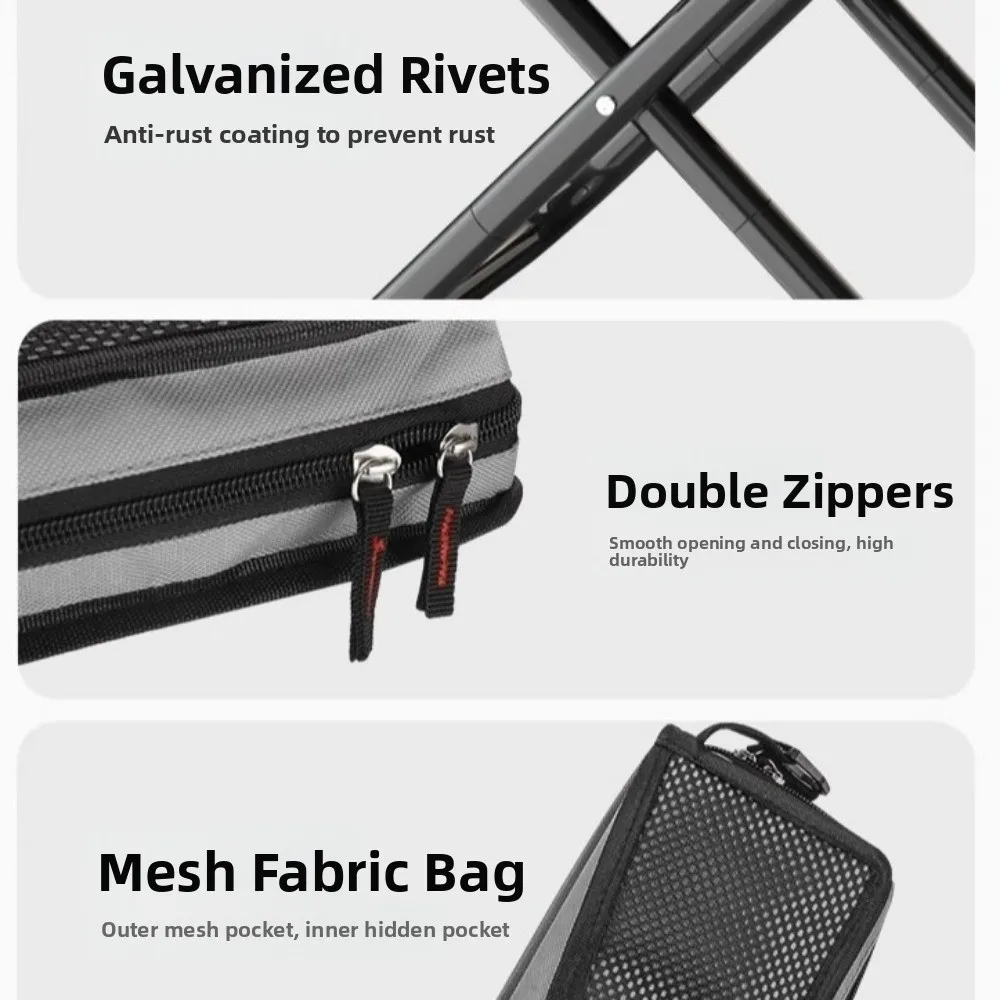 Taburete de mochila plegable resistente al desgaste, bandolera pequeña Mazar, bolso ligero de carga fuerte, taburete de viaje - imagen 4