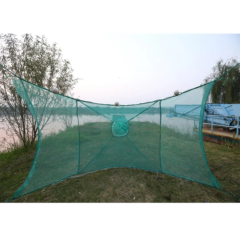Trampa de Camarones con cadena de hierro – Red plegable para pesca - imagen 3