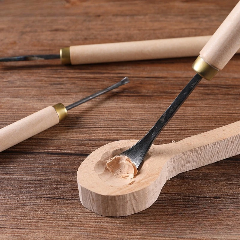 Cinceles arqueados para tallar madera – Juego profesional 3 piezas - imagen 2