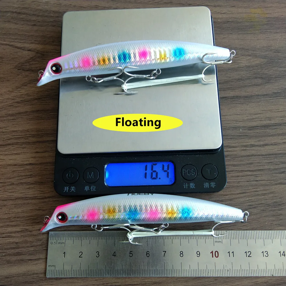 Señuelo de pesca flotante, cebo Artificial de fundición larga, 3 piezas, 12cm, 16g - imagen 4